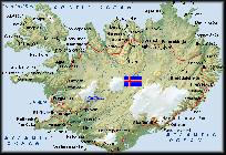 mapa islandia